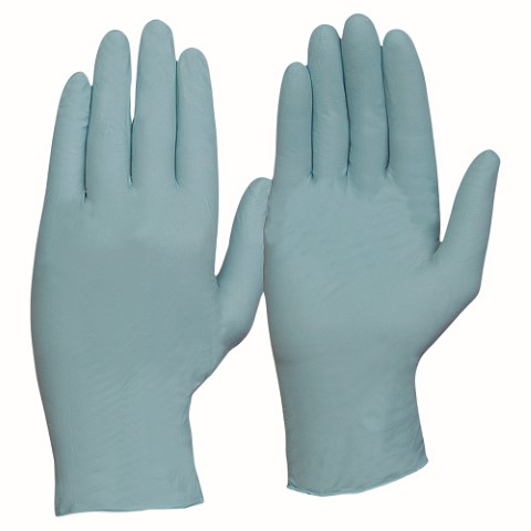 GLOVE DISPOSABLE NITRILE POWDER-FREE - BLUE - BOX OF 100 - SML